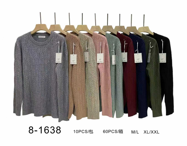 Swetry damskie Roz M/L-XL/XXL, Mix Kolor Paczka 8 szt